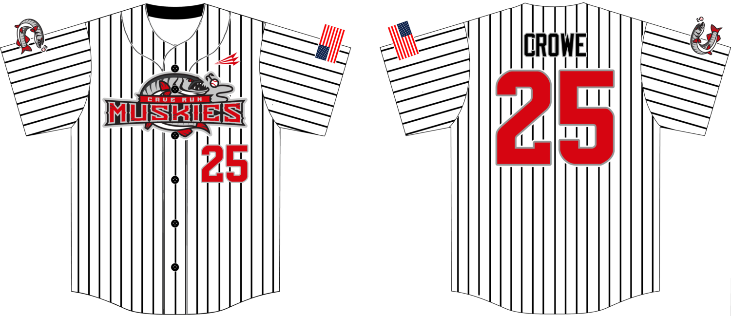 Cave Run Muskies Custom HexaFlex Baseball Jersey Design #J1