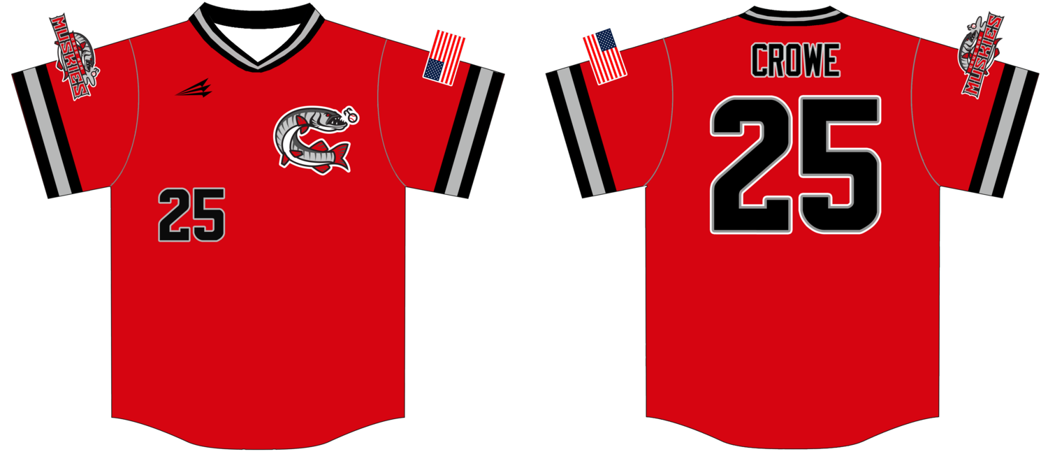Cave Run Muskies Custom HexaFlex Baseball Jersey Design #J4