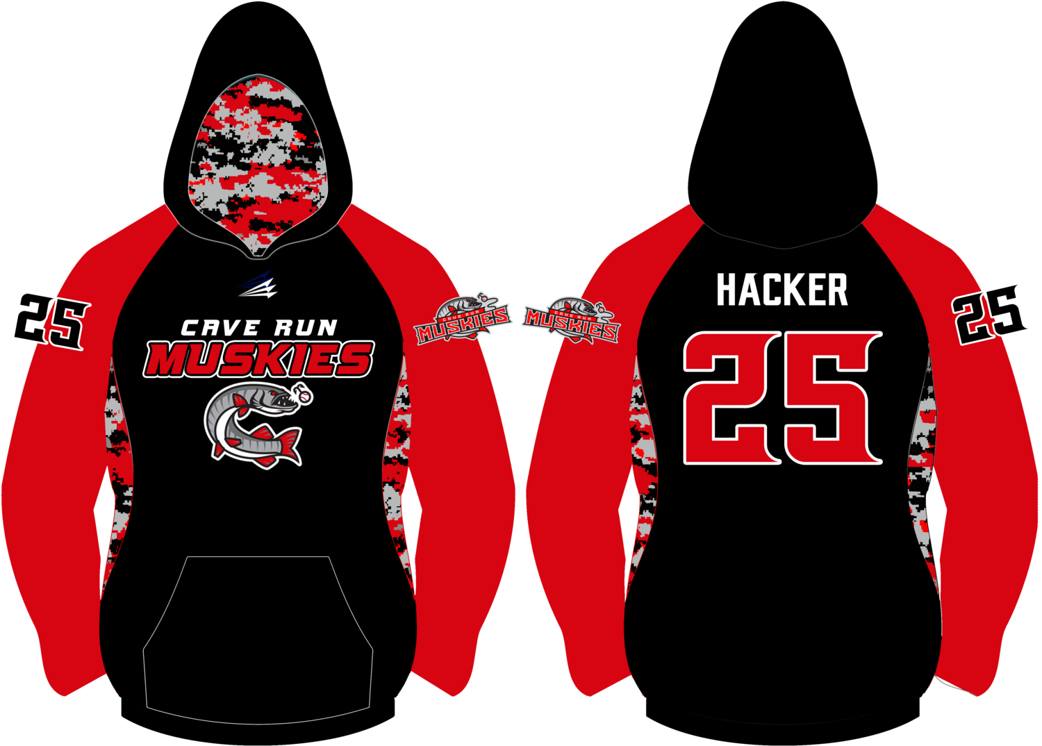 Cave Run Muskies Baseball Custom Vulcan Hoodie #VH4
