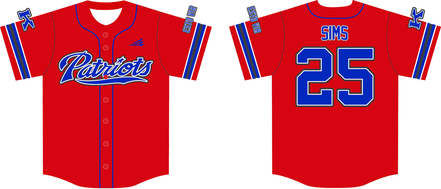 Kentucky Patriots Custom HexaFlex Baseball Jersey #J1