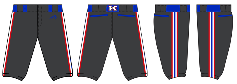 Kentucky Patriots Custom Stacheman Elite Knicker Baseball Pants #BP2