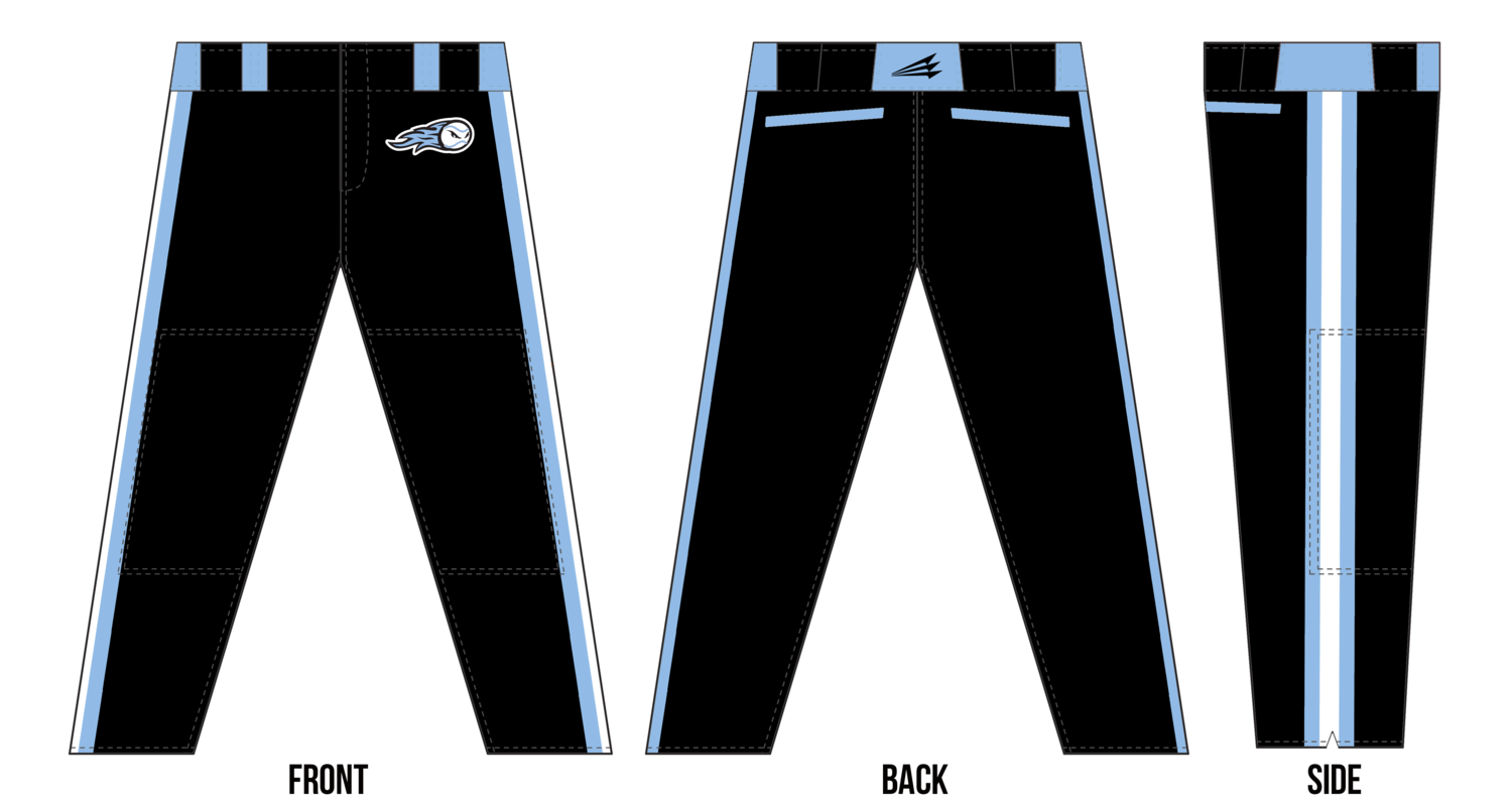 Fear 808 Custom Stacheman Elite Long Baseball Pants #BP3