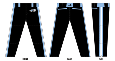 Fear 808 Custom Stacheman Elite Long Baseball Pants #BP3