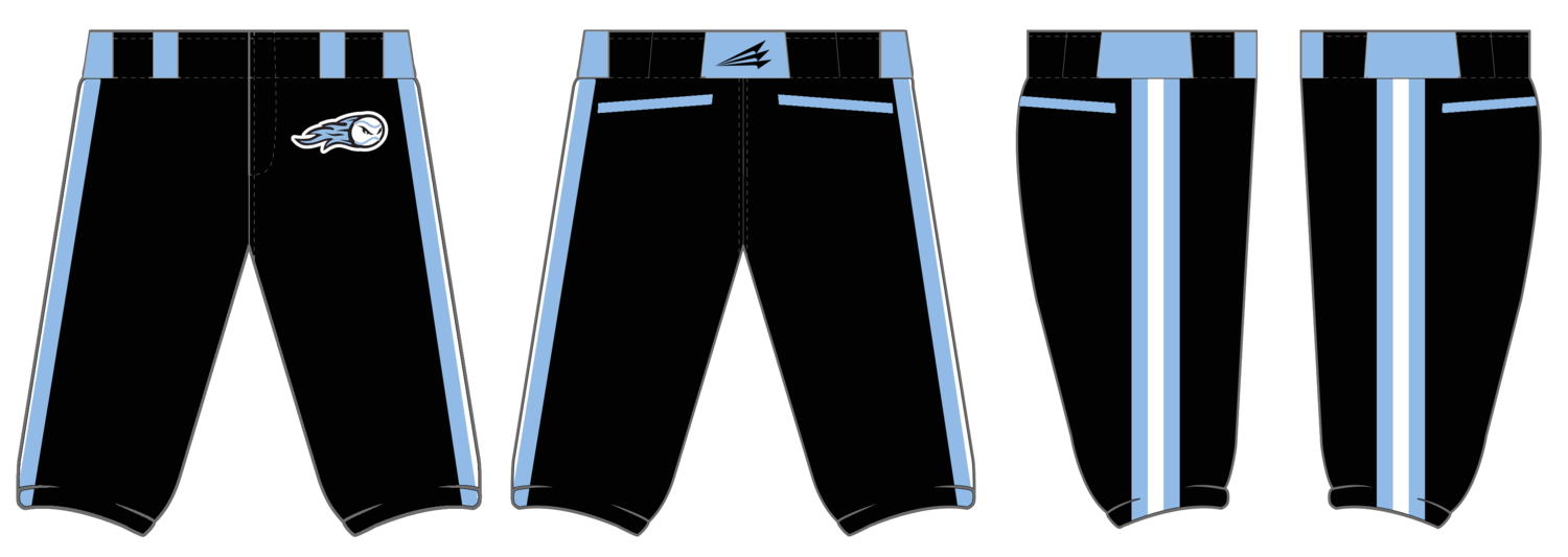 Fear 808 Custom Stacheman Elite Knicker Baseball Pants #BP3B