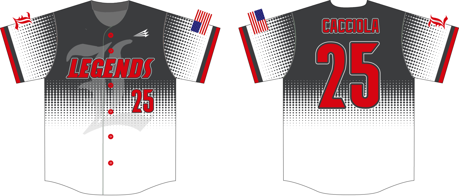 East Bay Legends Custom NanoDri Baseball Jersey Design #J4B