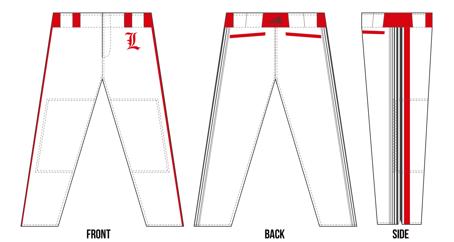 East Bay Legends Custom Stacheman Elite Long Baseball Pants Design #BP3B