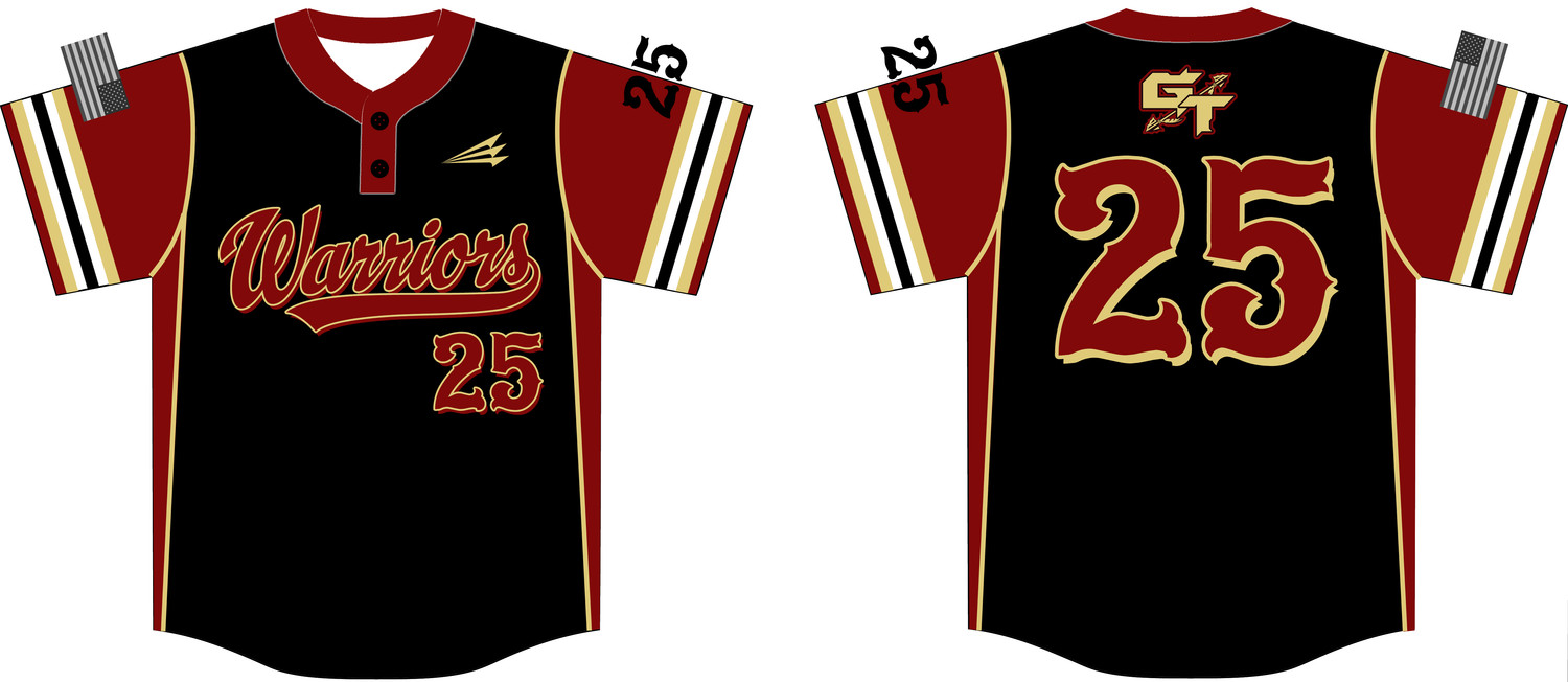 GameTime Warriors Custom NanoDri Baseball Jersey Design #J3C