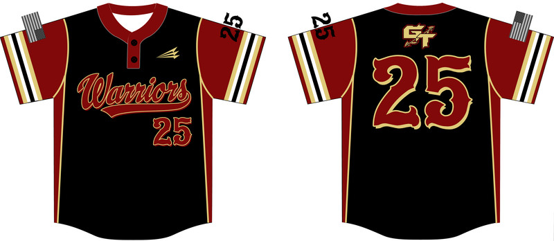 GameTime Warriors Custom NanoDri Baseball Jersey Design #J3C