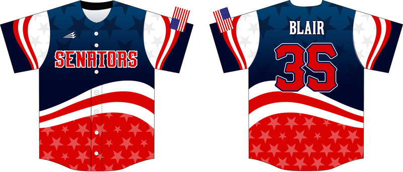 Bill Arp Senators Custom NanoDri Baseball Jersey #J2E