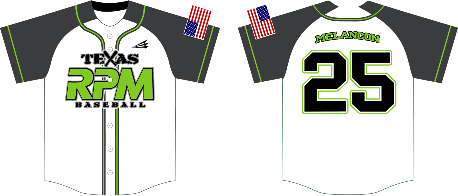 Texas RPM Custom HexaFlex Baseball Jersey #J10C