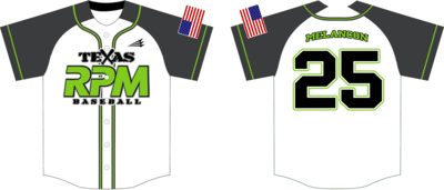 Texas RPM Custom HexaFlex Baseball Jersey #J10C