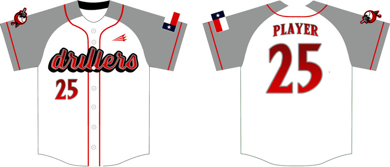 DFW Drillers Custom NanoDri Baseball Jersey Design #J19C