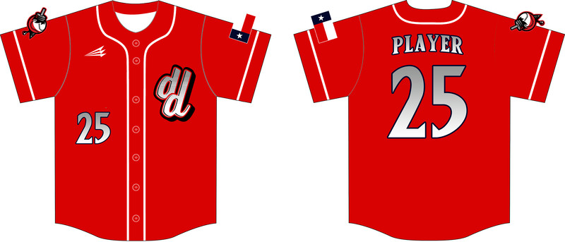 DFW Drillers Custom NanoDri Baseball Jersey Design #J10C