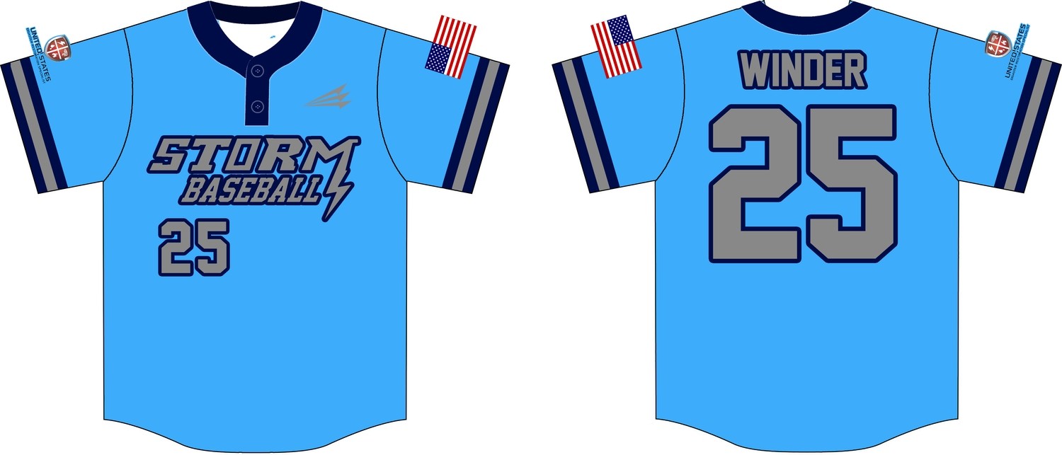 Storm Custom HexaFlex Baseball Jersey #1