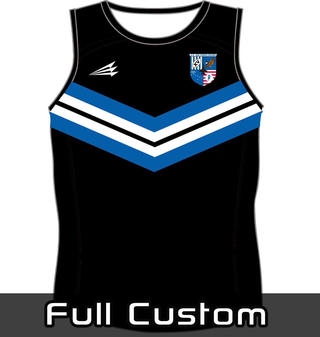 Air Force 15s Black Rugby Singlet