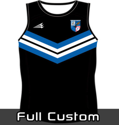 Air Force 15s Black Rugby Singlet