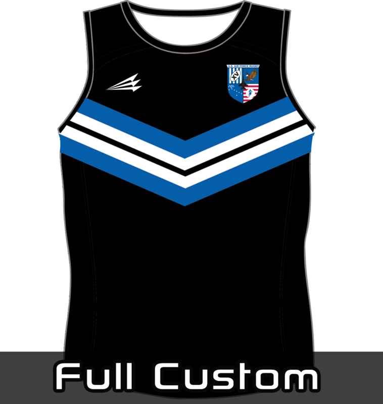 Air Force 15s Black Rugby Singlet