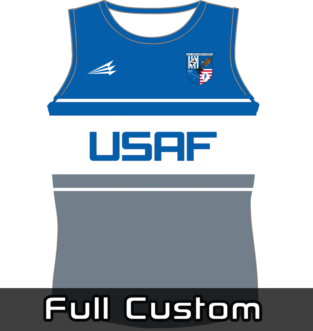 Air Force 15s Gray Rugby Singlet