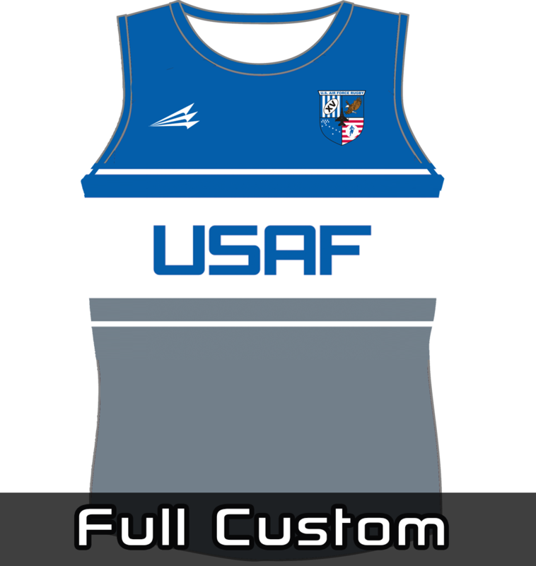 Air Force 15s Gray Rugby Singlet