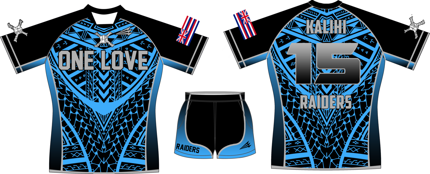 Kalihi Raiders Rugby Youth Game Jersey