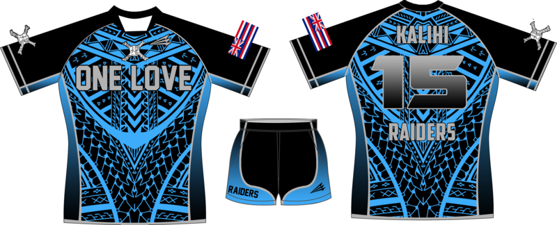 Kalihi Raiders Rugby Youth Game Jersey