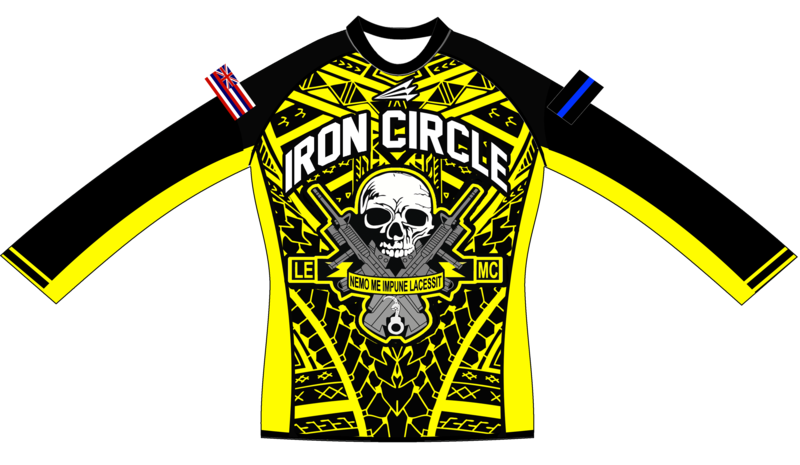 Iron Circle Long Sleeve Tribal Rugby Jersey