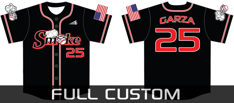 AZ Smoke Baseball Custom Jersey Design #4.3