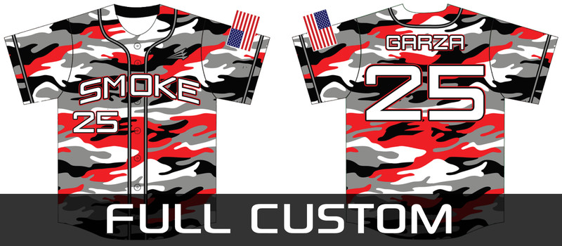 AZ Smoke Baseball Custom Jersey Design #1.1