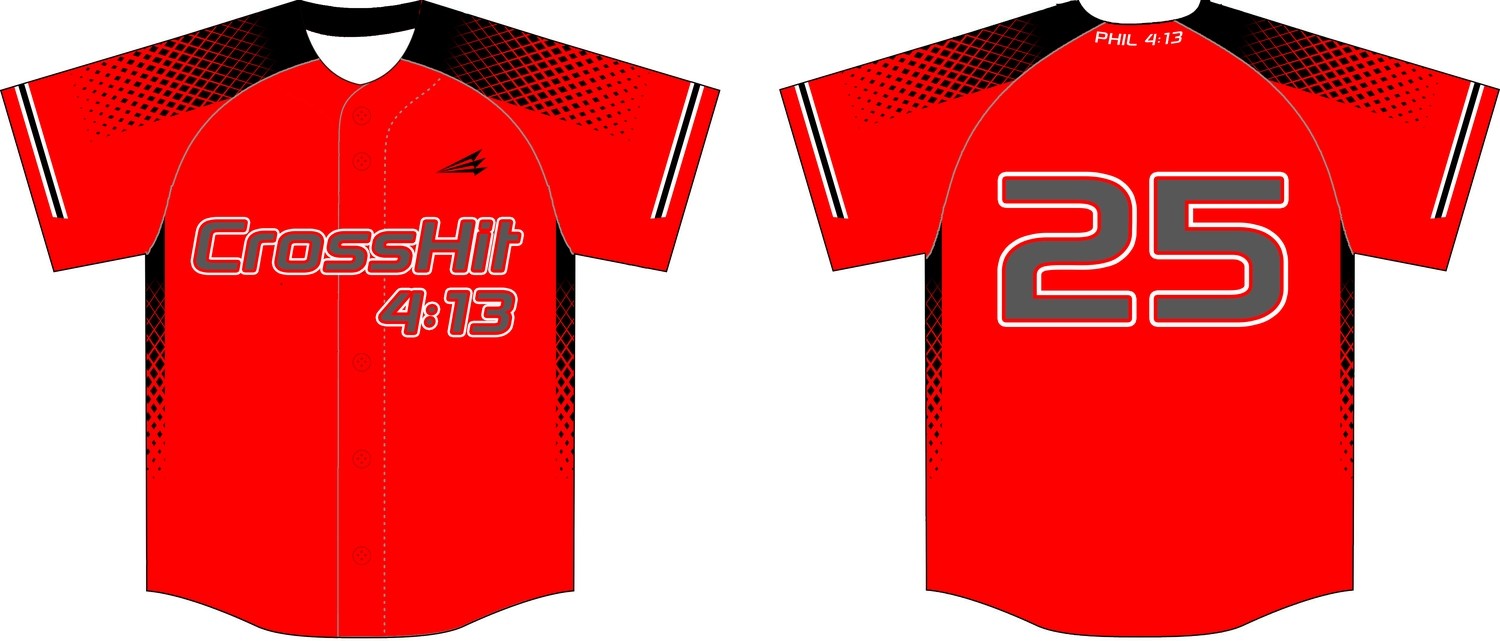 Crosshit 4:13 Custom Baseball Jersey Design #5C