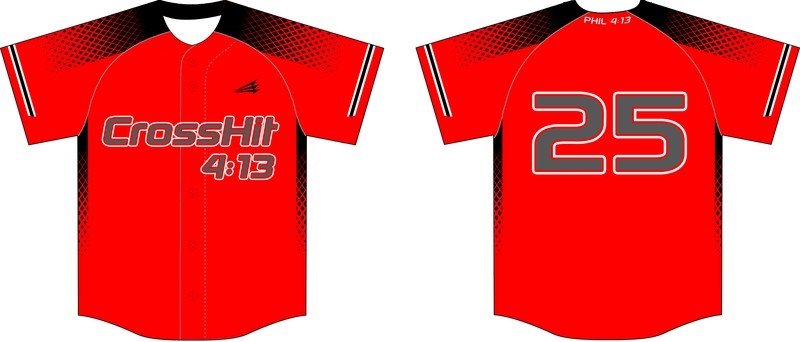 Crosshit 4:13 Custom Baseball Jersey Design #5C