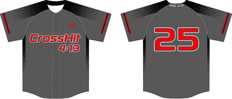 Crosshit 4:13 Custom Baseball Jersey Design #6C