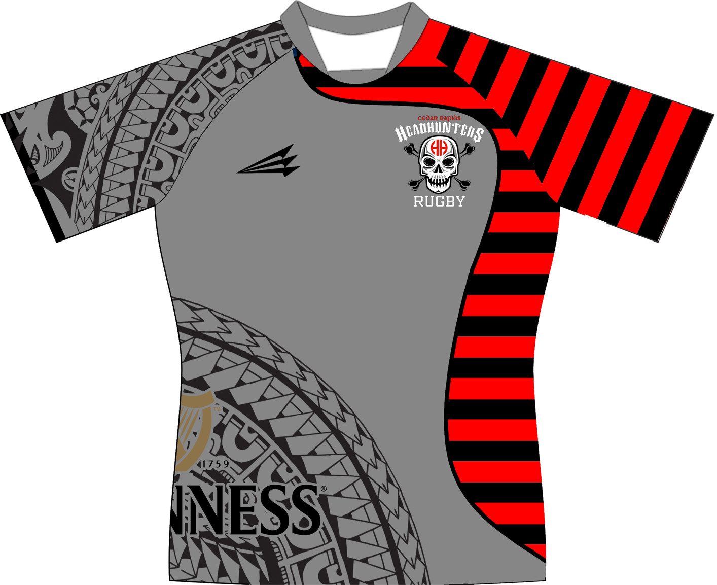 Cedar Rapids Headhunters Rugby Game Jersey
