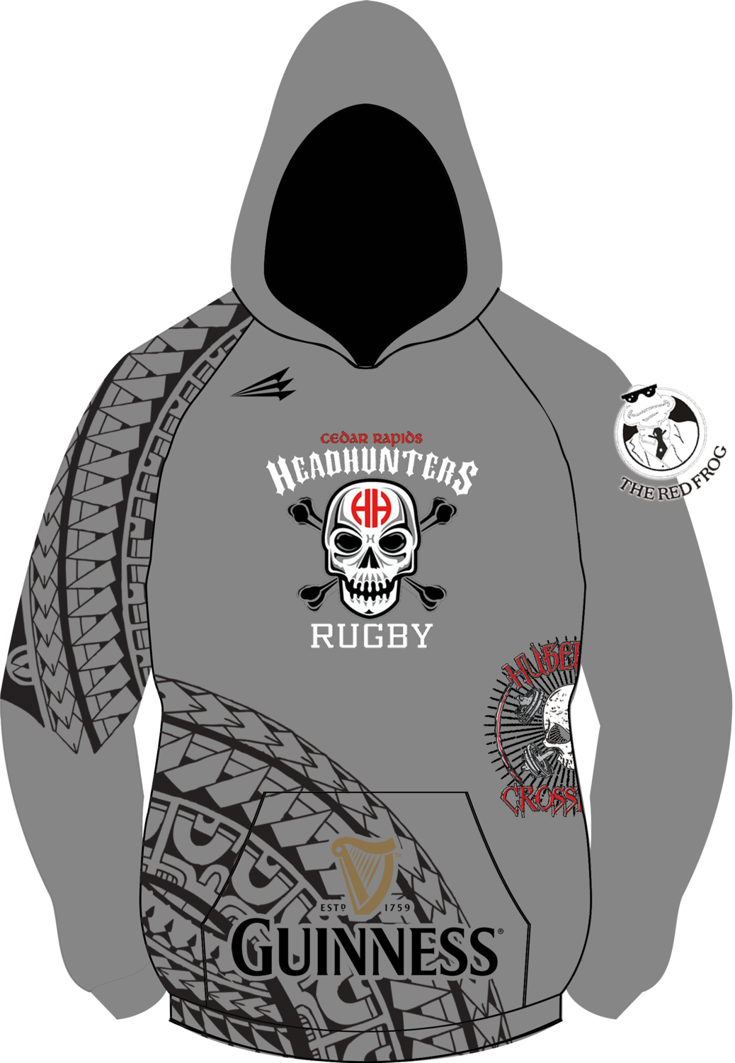 Cedar Rapids Headhunters Winterproof Sublimated Hoodie