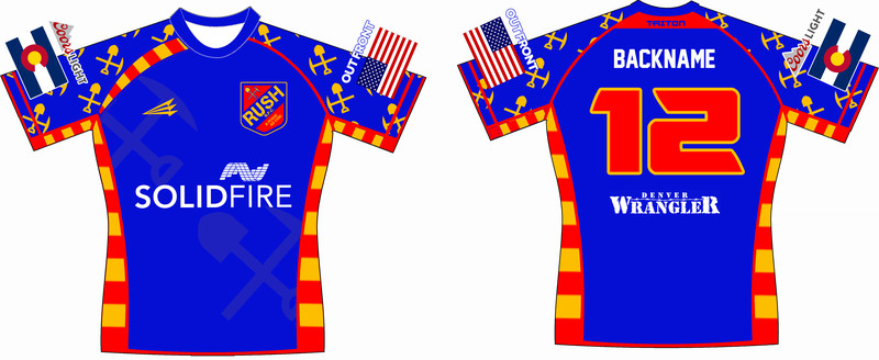 Colorado Rush Rugby Game Jersey