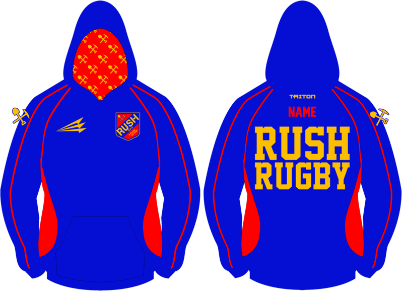 Colorado Rush Rugby Winterproof Sublimated Hoodie
