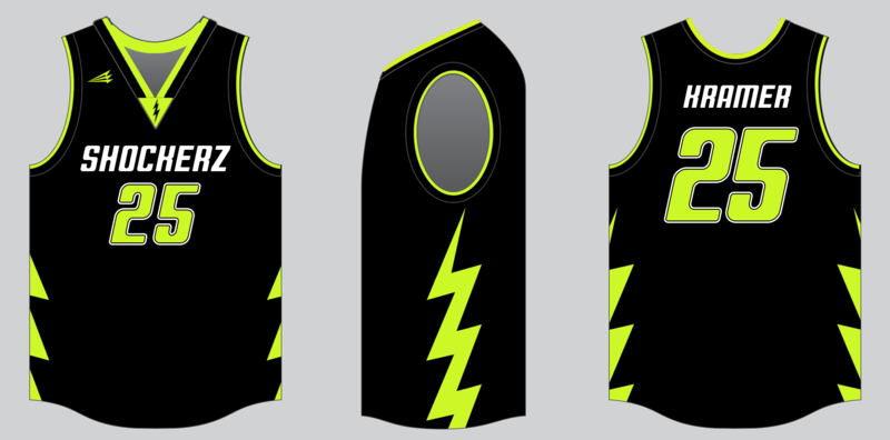 Shockerz Custom HexaFlex Basketball Jersey #8