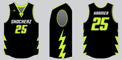 Shockerz Custom HexaFlex Basketball Jersey #8