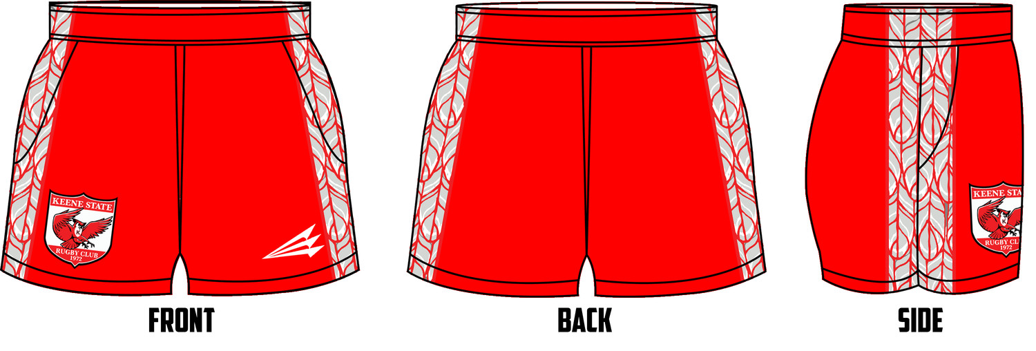 Keene State Rugby Game Shorts