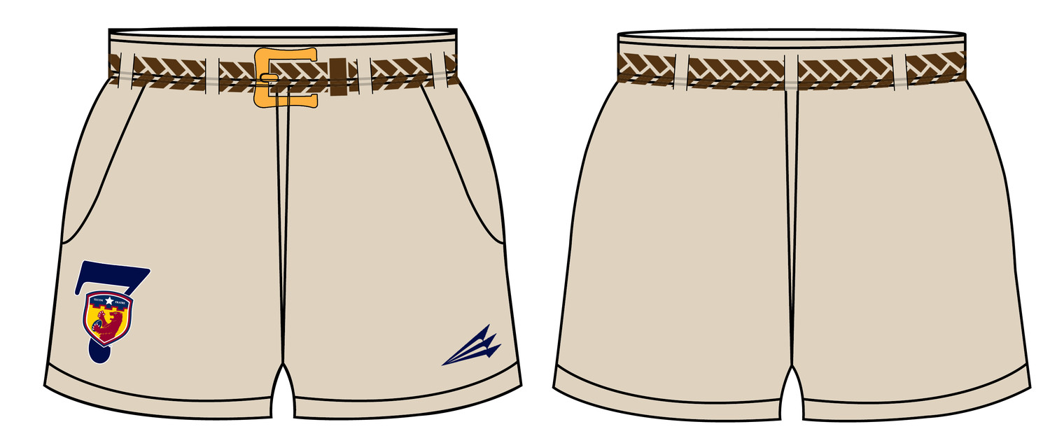 Nashville Grizzlies Khaki Rugby Shorts