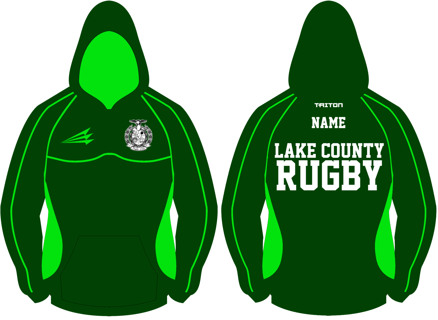 Lake County Rugby Vulcan Winterproof Hoodie