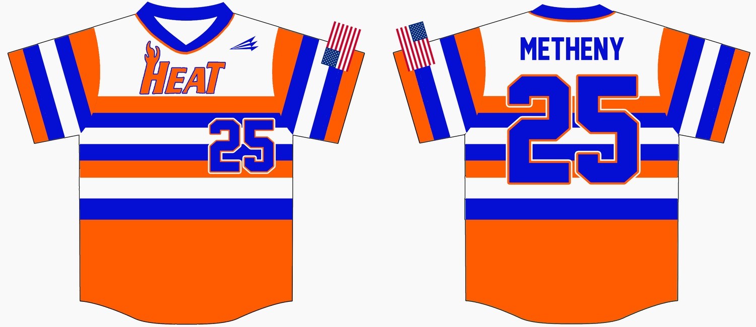 Central Ohio Heat Baseball Custom Jersey 1