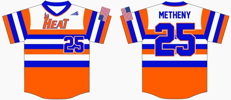 Central Ohio Heat Baseball Custom Jersey 1