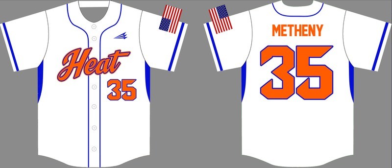 Central Ohio Heat Baseball Custom Jersey 10