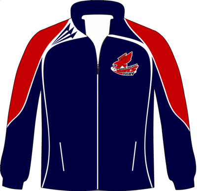 North Raleigh Redhawks Navy Crusader Rainproof Jacket