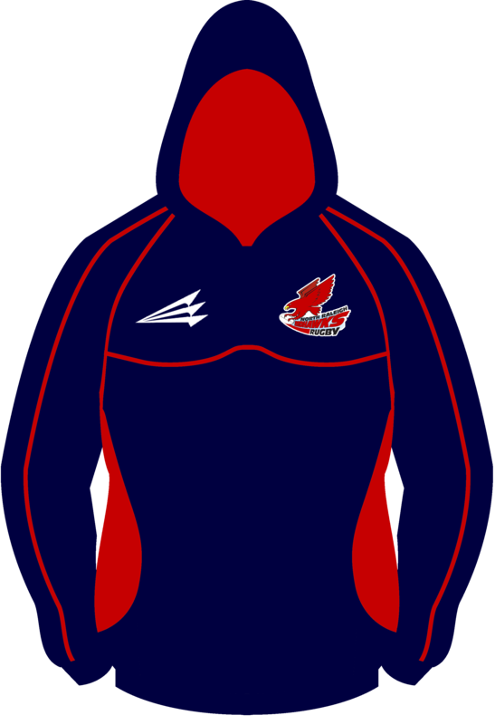 North Raleigh Redhawks Navy Vulcan Winterproof Sublimated Hoodie