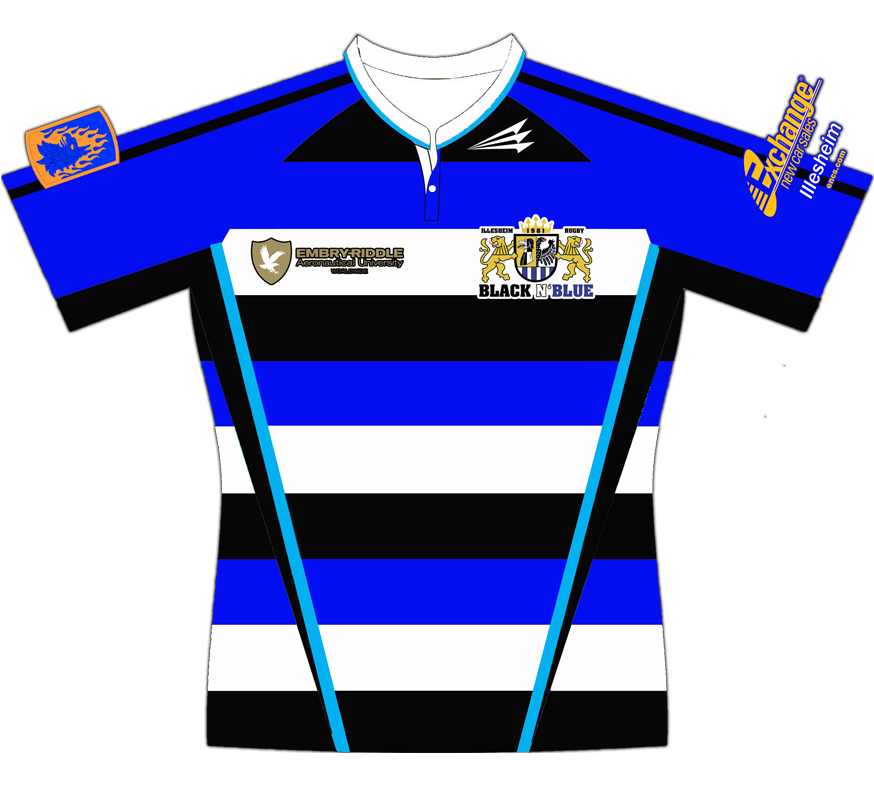 Illesheim Black &#39;N Blue 15&#39;s Game Jersey