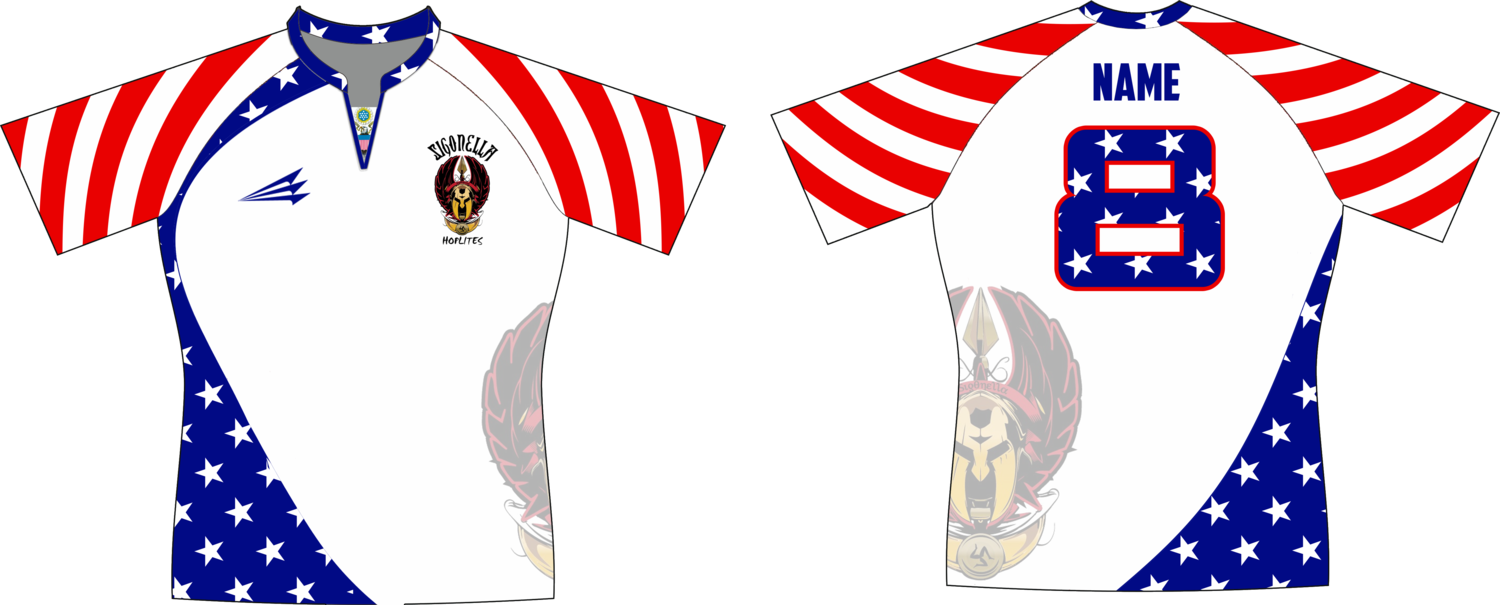 Sigonella Hoplites Patriotic Rugby Jersey