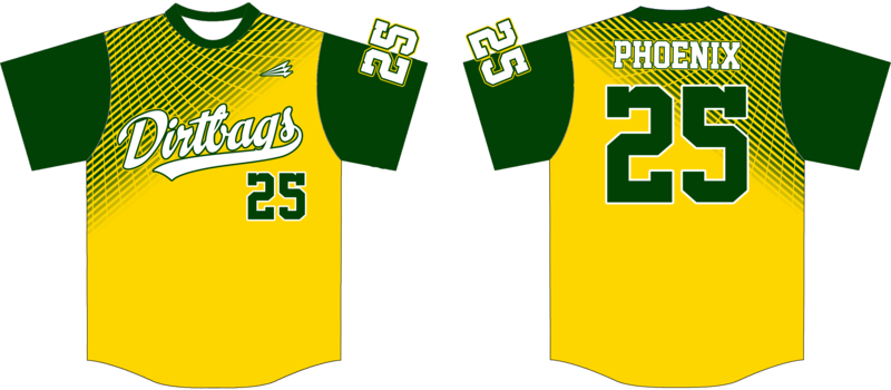 Phoenix Dirtbags Custom Baseball Jersey Design #3