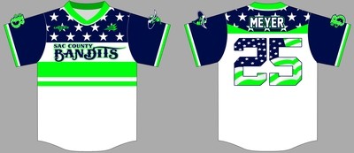 Sac County Bandits Custom HexaFlex Baseball Jersey #2D