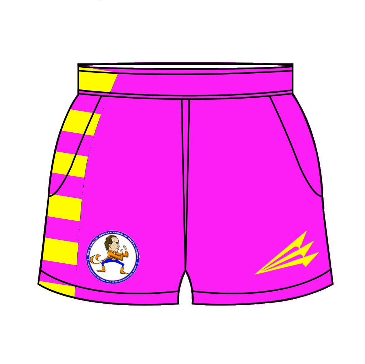 Santa Monica Fighting Nicholas Cages Rugby Shorts